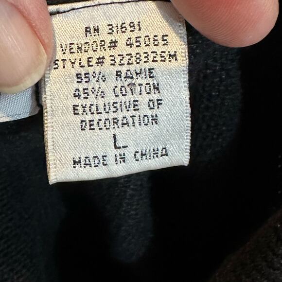 Vintage Christmas Sweater 3D Size Large Stockings Bows Grandma Ugly Beaded - Picture 10 of 10